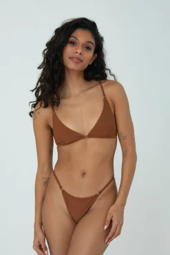 FREYA TOP (BROWN)>Bright Swimwear Sale