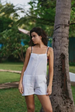 ISABEL ROMPER (WHITE)>Bright Swimwear Online