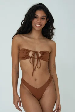 IVY TOP (BROWN)>Bright Swimwear Outlet