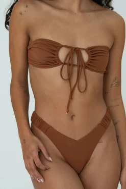 IVY TOP (BROWN)>Bright Swimwear Outlet
