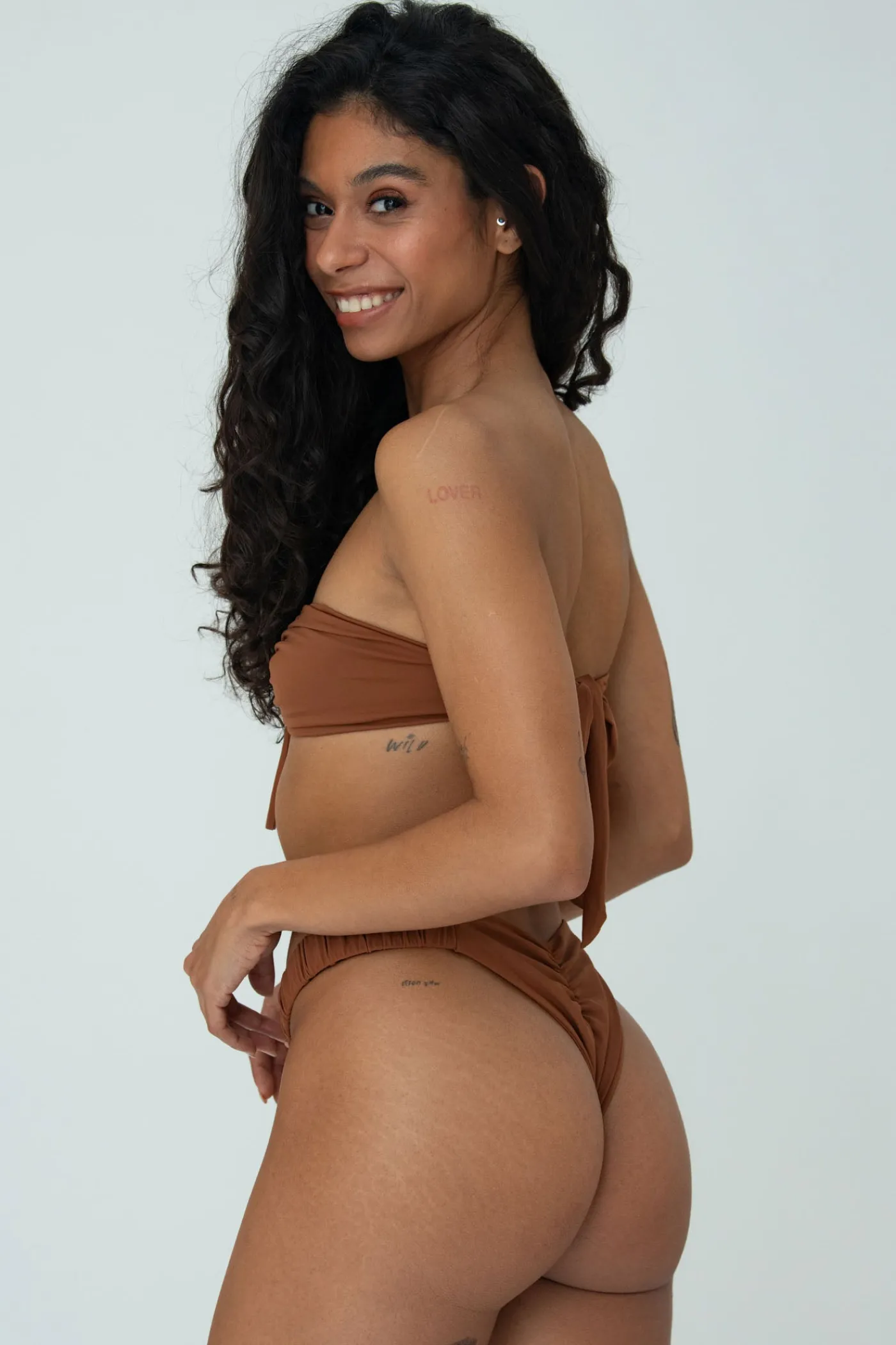 IVY TOP (BROWN)>Bright Swimwear Outlet