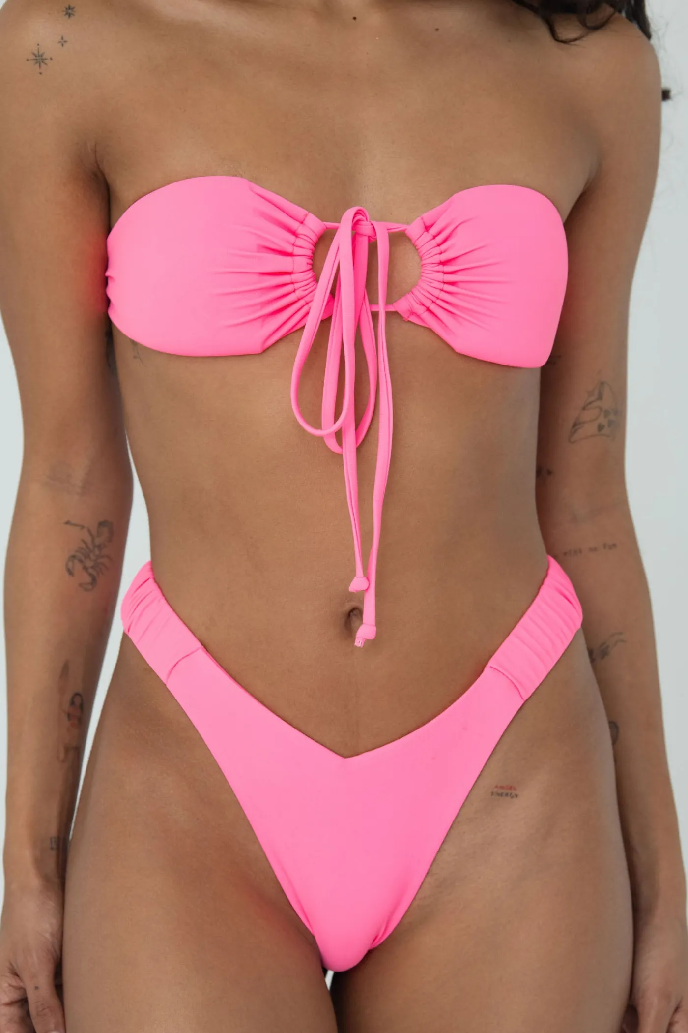 IVY TOP (BUBBLE GUM)>Bright Swimwear Clearance