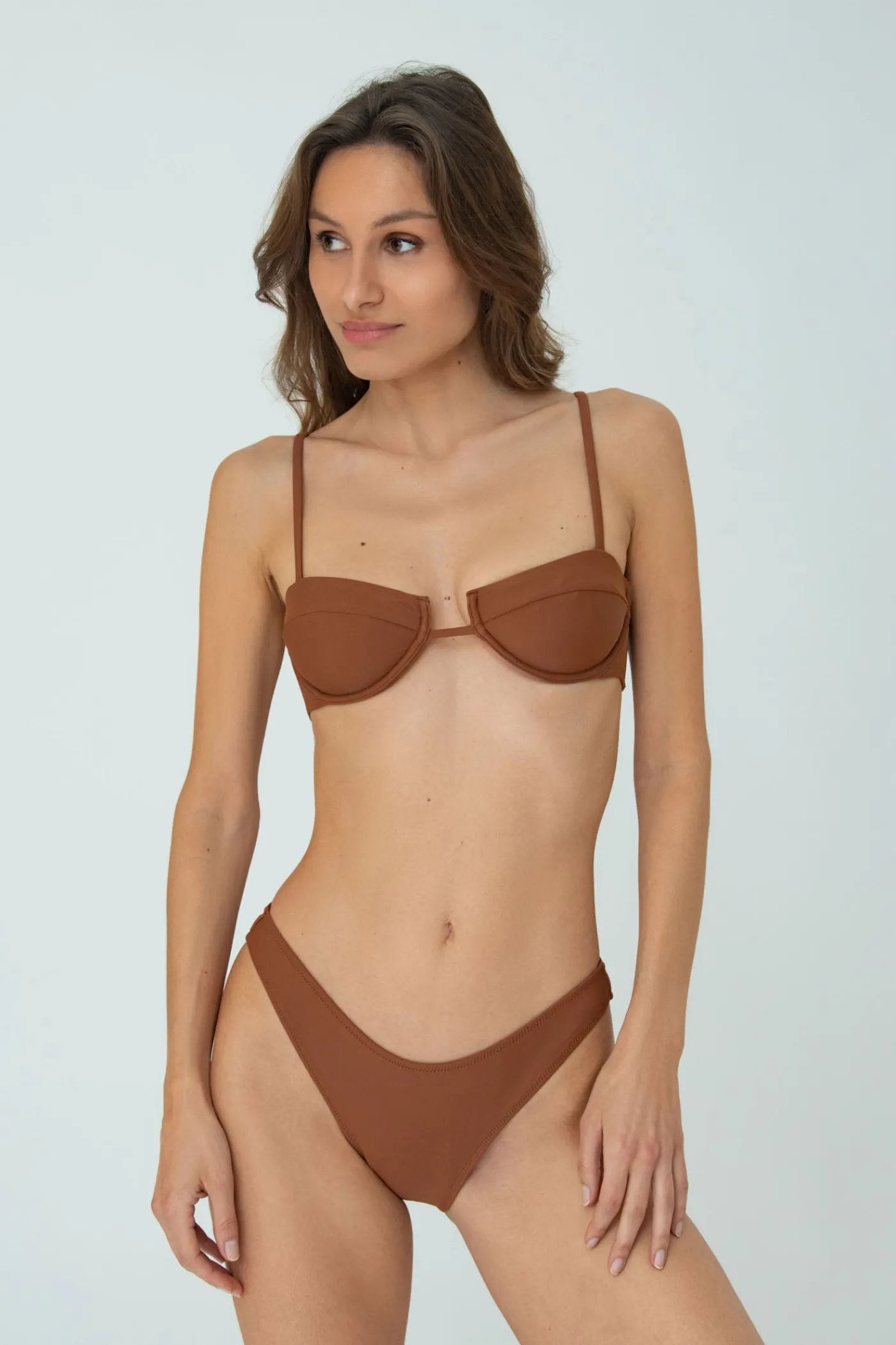 LOLA TOP (BROWN)>Bright Swimwear Best Sale