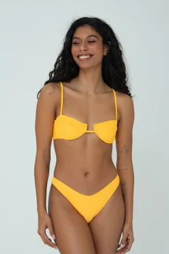 LOLA TOP (YELLOW)>Bright Swimwear Hot